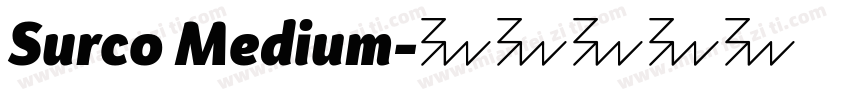 Surco Medium字体转换